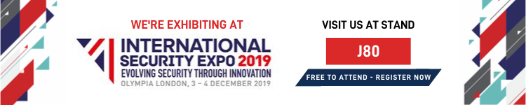 We're exhibiting at the International security expo Olympia 2019 on Stand J80